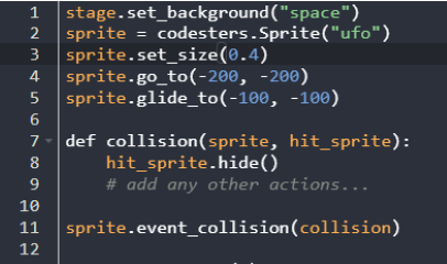 Codesters Code Your Initials Activity