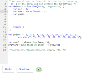 Khan Academy Computer Science Activity 2